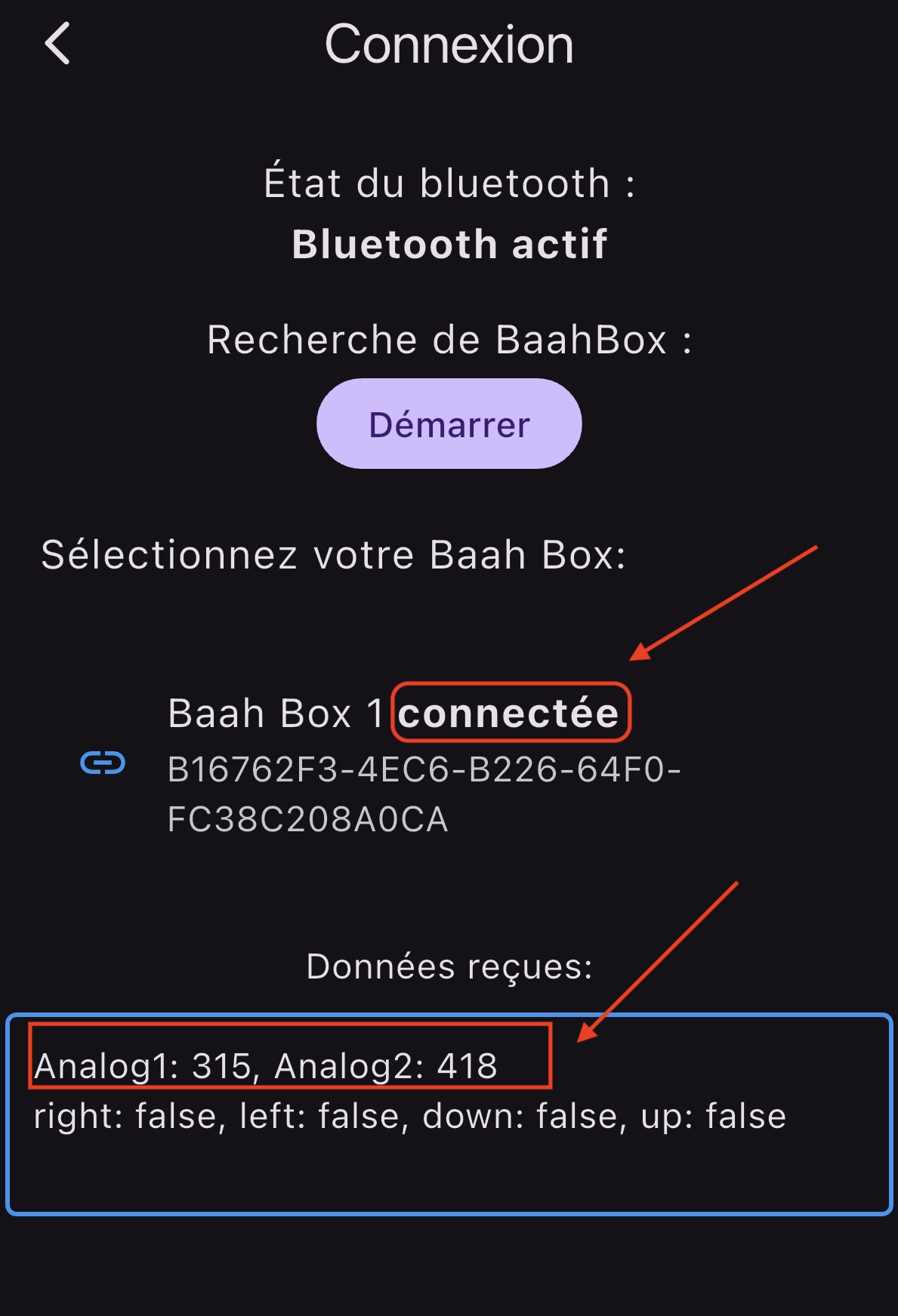 Sélection de la BaahBox