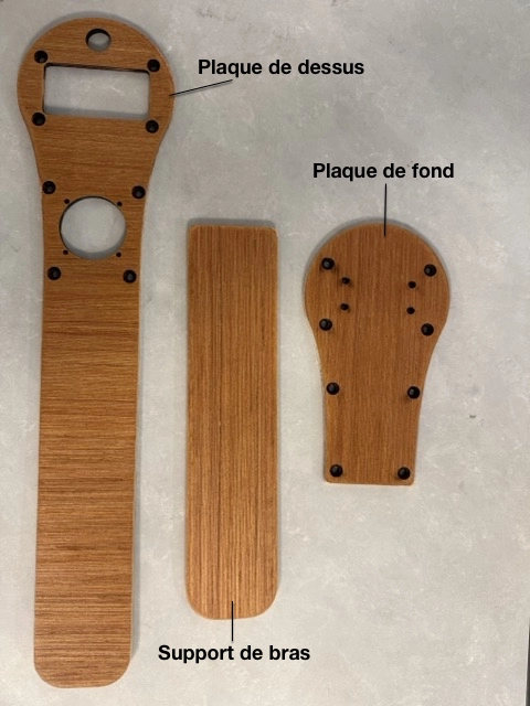 Découpes bois pour le joystick connecté