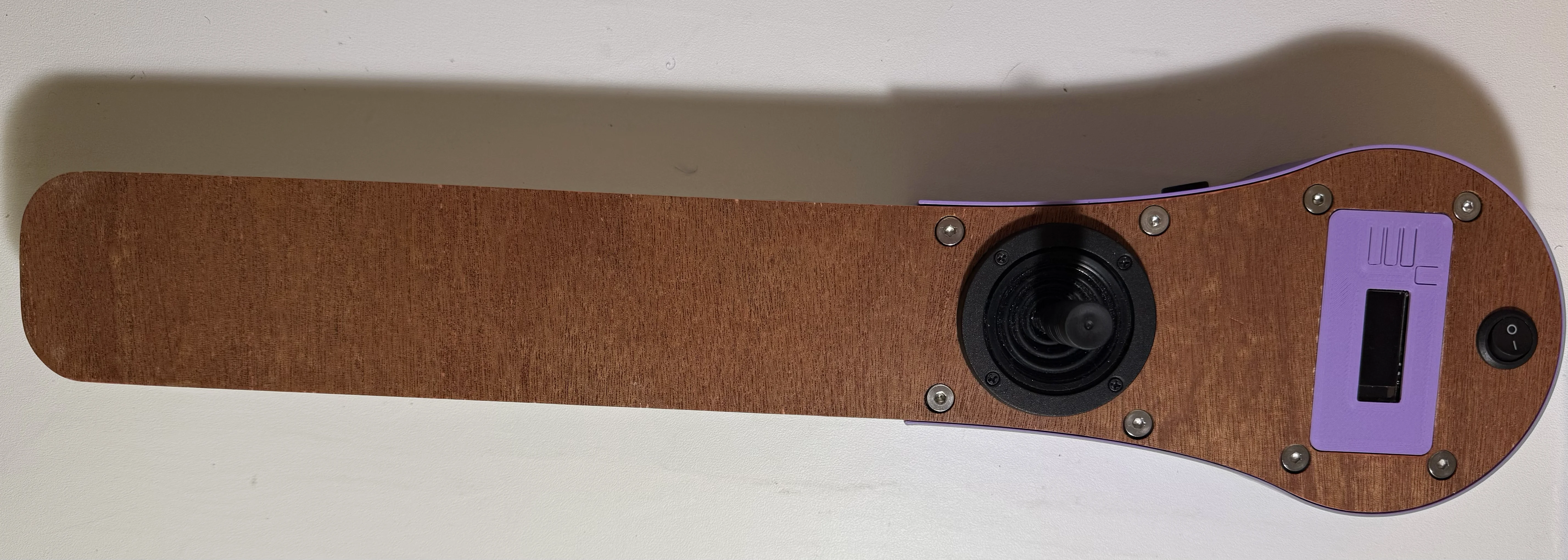Vue de dessus du joystick connecté