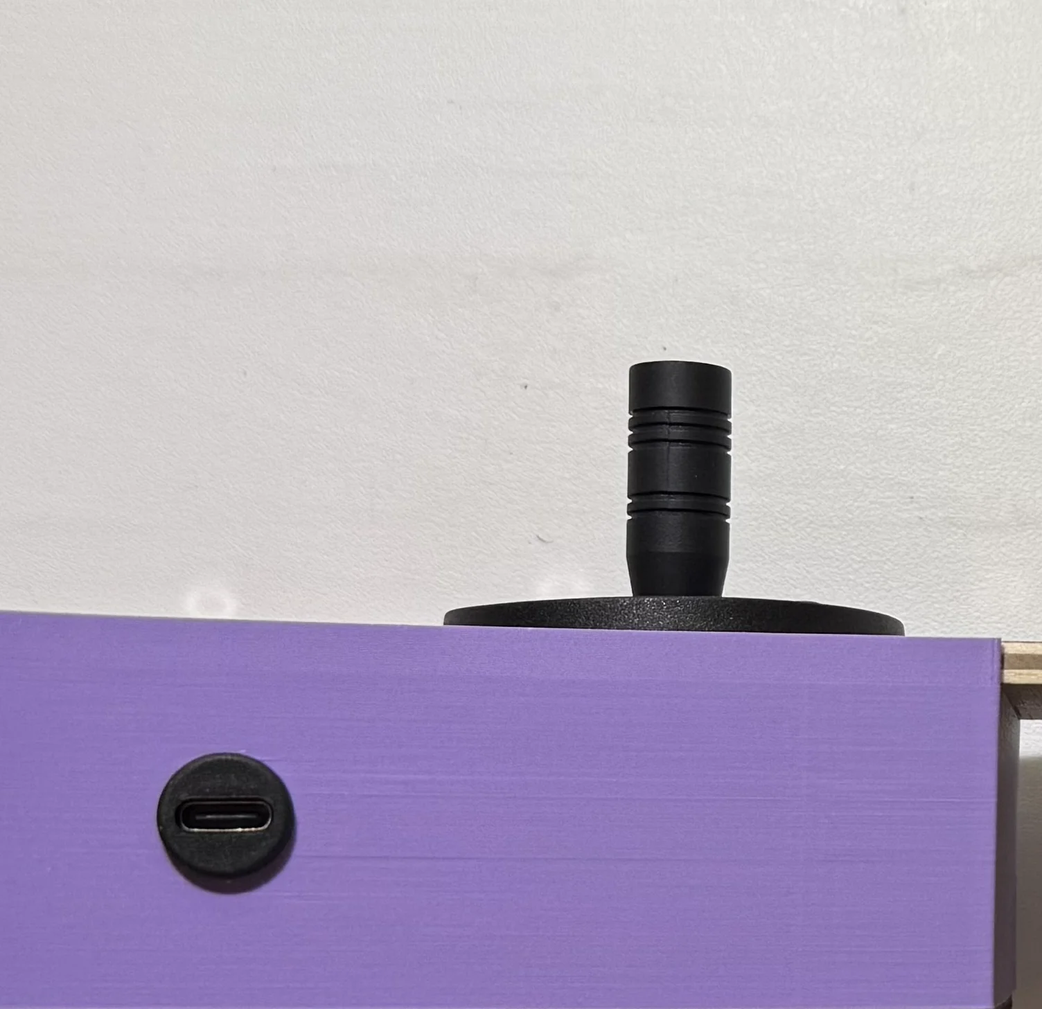 BaahBox - Simulateur portable de fauteuil roulant éléctrique - vue de dessus du joystick