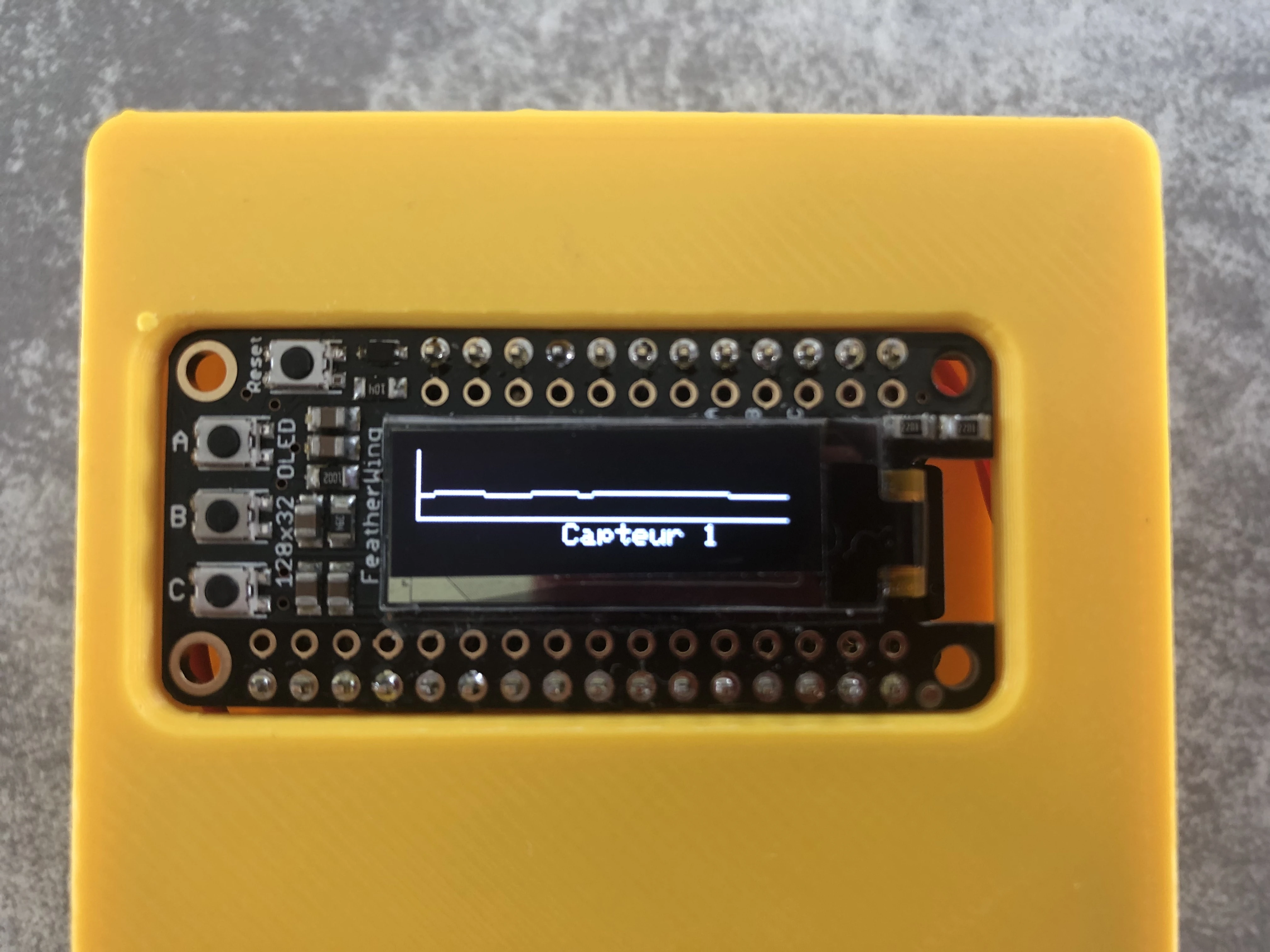 Affichage du capteur 1