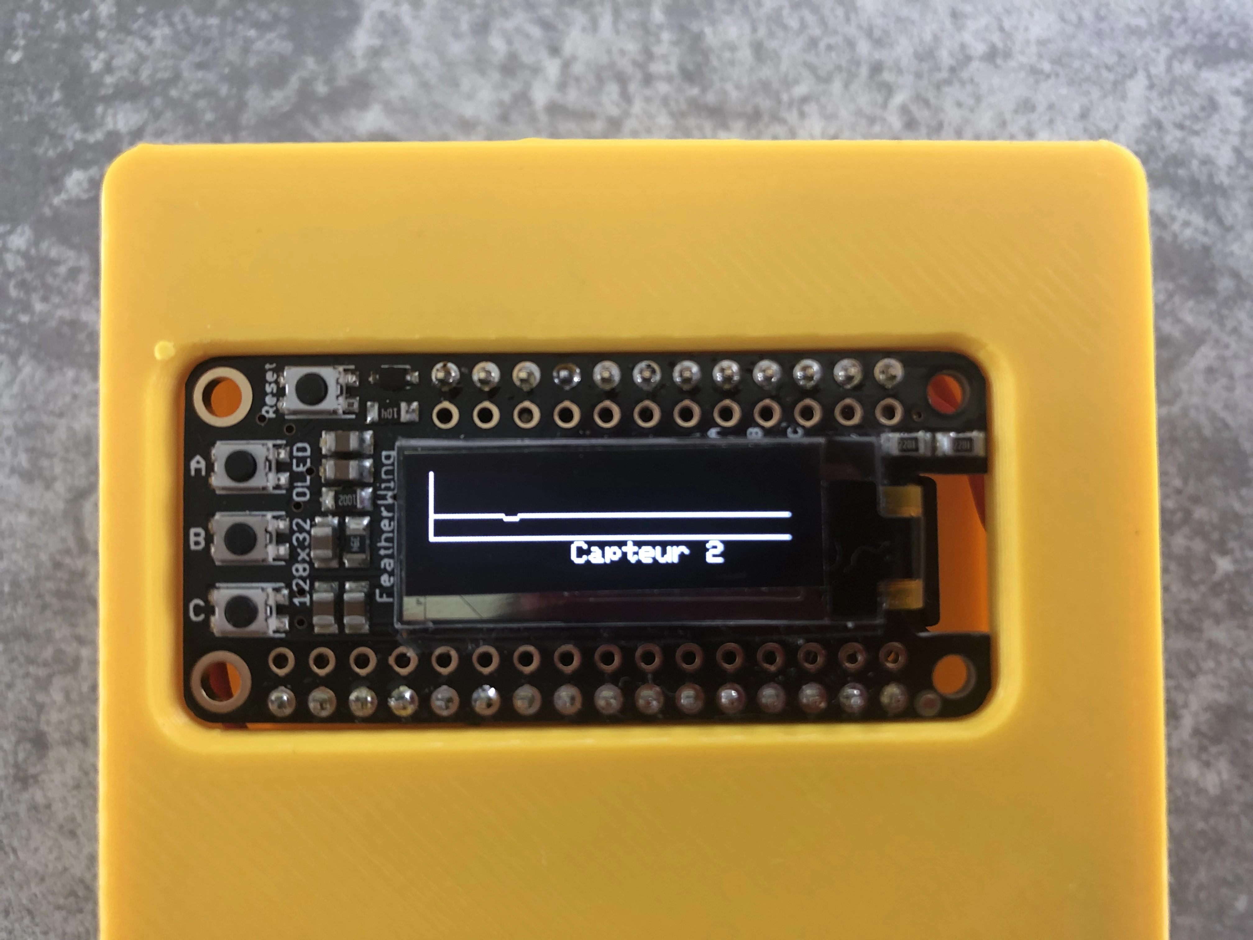 Affichage du capteur 2