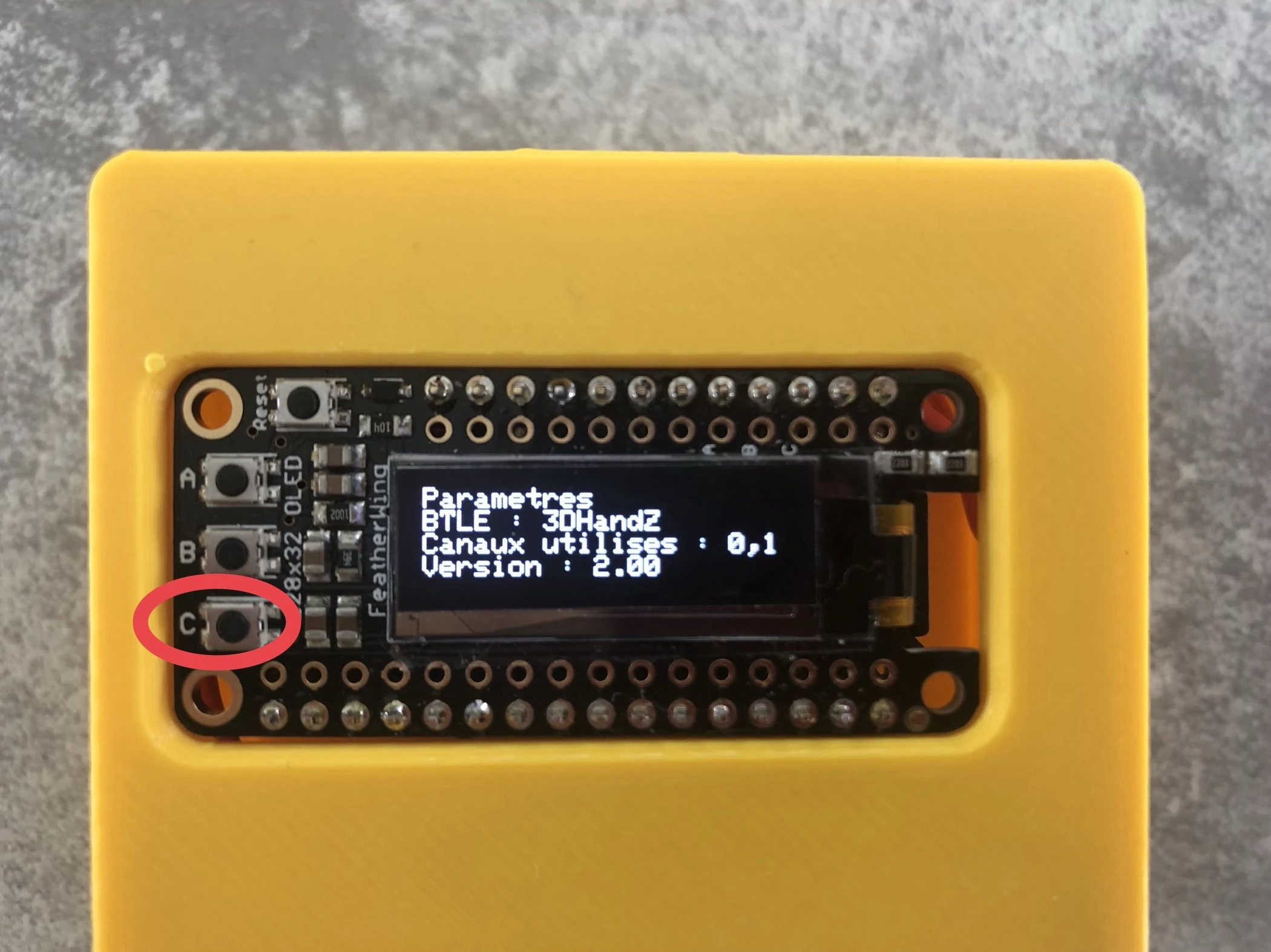 Paramètres globaux du boitier