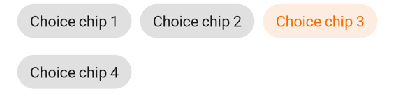 Light choice chips flow row